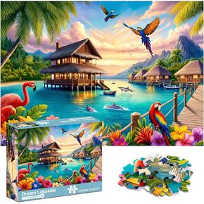 crowm Jigsaw Puzzles for Adults 1000 Pieces, The Sewing Room Cat Challenging Puzzles for Game Nights Living Room Art Decor & Sewing Lovers Gifts