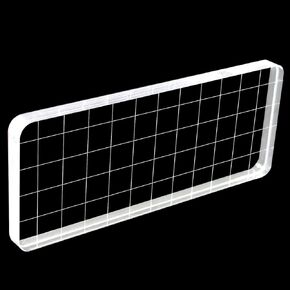 Stamp Blocks Acrylic Clear Stamping Blocks Tools with Grid Lines for Scrapbooking Crafts Making (7.5cmx7.5cm/3" x 3")