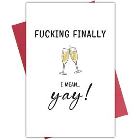 Marriage Card, Humorous Wedding Card, Congratulation Engagement Card