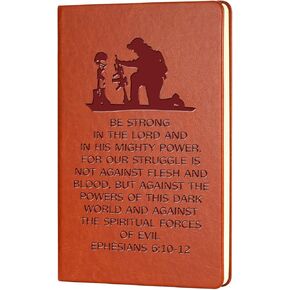 Soldier's Prayer Leather Notebook The Lord's Prayer Journal Notebook Soldier Gift Military Prayer Gift Deployment Gift Birthday Graduation Gifts for Military Gift Friends (der lord)