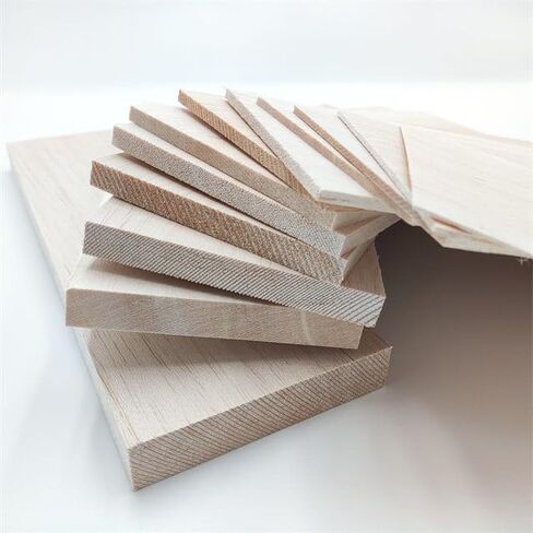 10 Pack Balsa wood Sheets 4 x 12 x 1/24 Inch 1mm Thin Wood Sheets Unfinished Balsa Wood Sheets for Crafts Architectural Models Laser Cutting Wood Burning and Drawing (1/24inch=1mm thickness) in Saudi Arabia