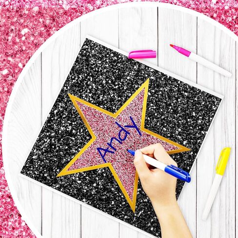 Chivao Movie Star Stickers Star Red Carpet Stickers Personalize Movie Theme Party Decorations with Markers Paint Pens for DIY Home Bar Office Decor(60 Pack) in Saudi Arabia