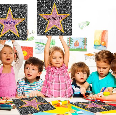 Chivao Movie Star Stickers Star Red Carpet Stickers Personalize Movie Theme Party Decorations with Markers Paint Pens for DIY Home Bar Office Decor(60 Pack) in Saudi Arabia