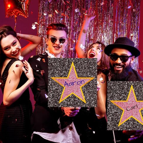 Chivao Movie Star Stickers Star Red Carpet Stickers Personalize Movie Theme Party Decorations with Markers Paint Pens for DIY Home Bar Office Decor(60 Pack) in Saudi Arabia