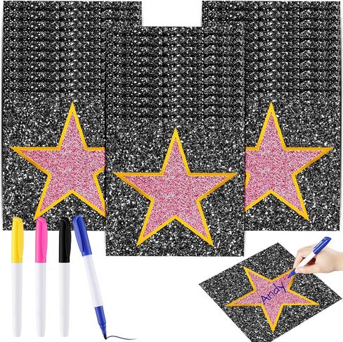 Chivao Movie Star Stickers Star Red Carpet Stickers Personalize Movie Theme Party Decorations with Markers Paint Pens for DIY Home Bar Office Decor(60 Pack) in Saudi Arabia
