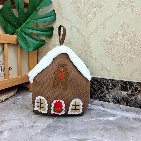 White Snow House Door Stopper, Decorative Door Stop Brown and White (Brown and White) in Saudi Arabia