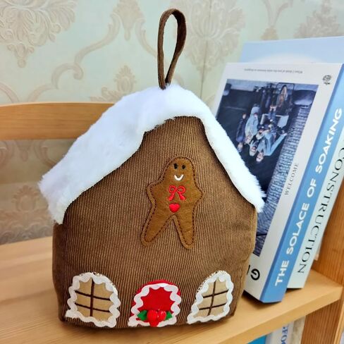 White Snow House Door Stopper, Decorative Door Stop Brown and White (Brown and White) in Saudi Arabia