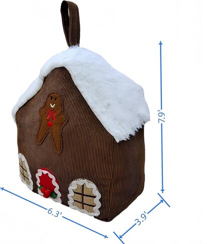 White Snow House Door Stopper, Decorative Door Stop Brown and White (Brown and White) in Saudi Arabia