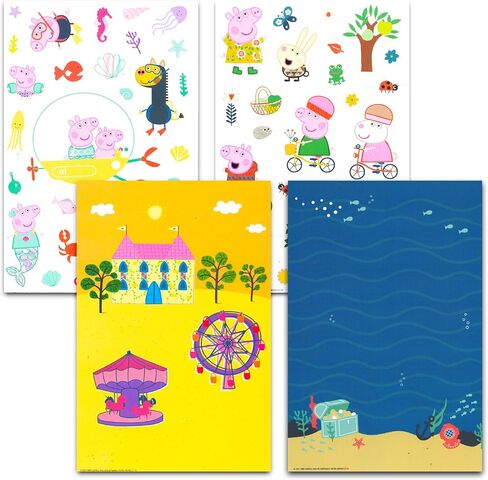 Peppa Pig Sticker by Number Book Set - Peppa Pig Activity Sticker Book Bundle with Peppa Pig Sticker Mosaic Book, Coloring Pages, Stickers, More | Peppa Pig Activity Book for Kids in Saudi Arabia