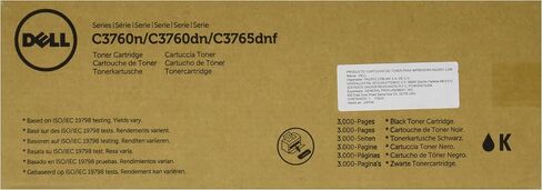 Dell KT6FG Toner Cartridge C3760N/C3760DN/C3765DNF Color Laser Printer, Black, 1 Size in Saudi Arabia