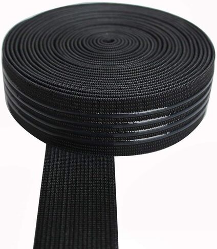 Elastic Band Silicone Backed Gripper Elastic Webbing Non-Slip Elastic Ribbon - 5 Yards per roll (30mm(FBA)) in Saudi Arabia