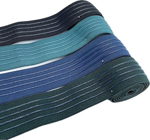 Elastic Band Silicone Backed Gripper Elastic Webbing Non-Slip Elastic Ribbon - 5 Yards per roll (30mm(FBA)) in Saudi Arabia