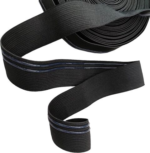 Elastic Band Silicone Backed Gripper Elastic Webbing Non-Slip Elastic Ribbon - 5 Yards per roll (30mm(FBA)) in Saudi Arabia