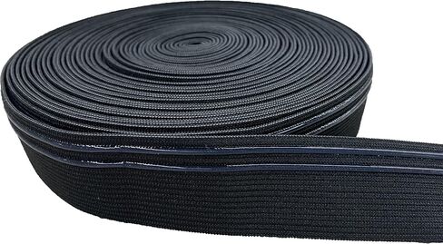 Elastic Band Silicone Backed Gripper Elastic Webbing Non-Slip Elastic Ribbon - 5 Yards per roll (30mm(FBA)) in Saudi Arabia