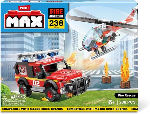 Max Build More City US-Series 218-Piece Brick Box Play Set Fire Station in Saudi Arabia