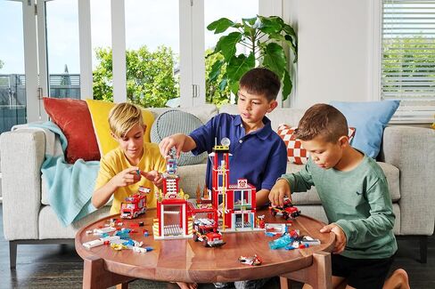 Max Build More City US-Series 218-Piece Brick Box Play Set Fire Station in Saudi Arabia