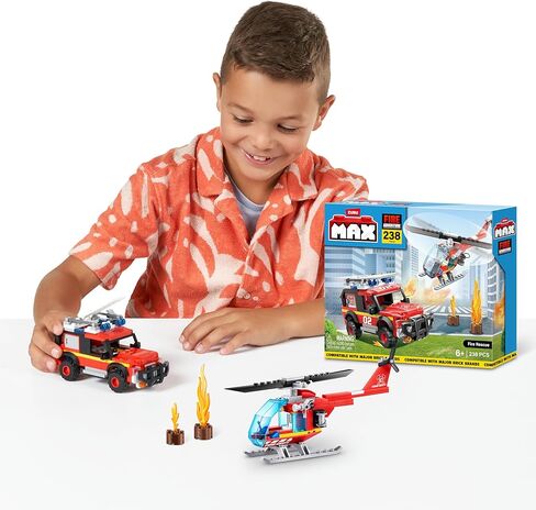 Max Build More City US-Series 218-Piece Brick Box Play Set Fire Station in Saudi Arabia