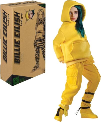 BANDAI Billie Eilish 10.5" Collectible Figure Bad Guy Doll Toy with Music Video Inspired Clothes and Set Backdrop in Saudi Arabia
