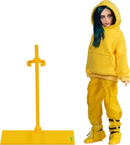 BANDAI Billie Eilish 10.5" Collectible Figure Bad Guy Doll Toy with Music Video Inspired Clothes and Set Backdrop in Saudi Arabia