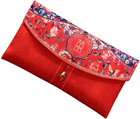 Festival Wedding Envelope Supplies Holder Fabric Card Graduation Money Favor Wrap Accessory Embroidery Cash Shower Hong Bao Silk Year Pockets Bags Party for Spring in Saudi Arabia