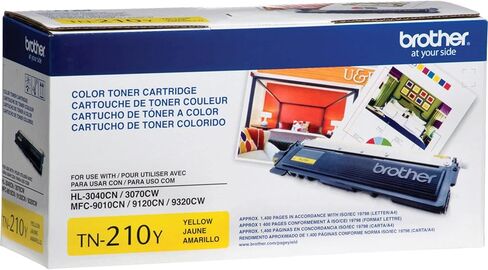 Brother Genuine TN210Y Color Laser Yellow Toner Cartridge, (Package May Vary) in Saudi Arabia