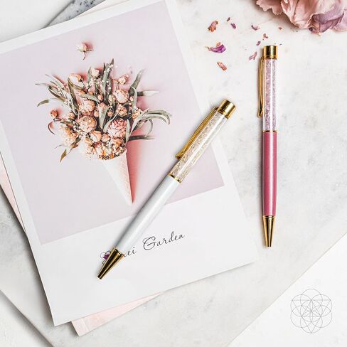 Conscious Items - Crystal Pen Set - The Self-Cleansing Crystal Pens - Super Set - Fancy Pens for Women - Gemstone Pen - Cute Pen - Unique Pens - Decorative Pens in Saudi Arabia