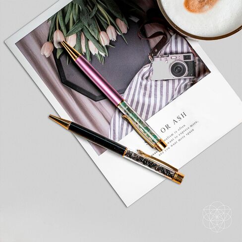Conscious Items - Crystal Pen Set - The Self-Cleansing Crystal Pens - Super Set - Fancy Pens for Women - Gemstone Pen - Cute Pen - Unique Pens - Decorative Pens in Saudi Arabia