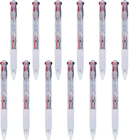 2 Color Pen 0.5mm 2-in-1Multicolor Ballpoint pen, 2-Color Retractable Ballpoint Pens for Office School Supplies Students Children Gift (6pcs) in Saudi Arabia