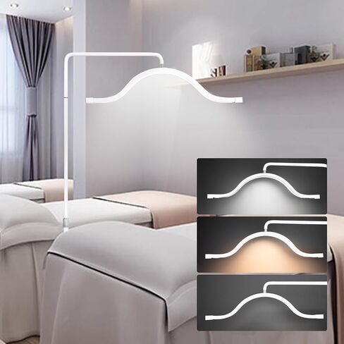 مصباح أرضي LED لرموش التجميل، ضوء الوشم، مصباح Pmu، مصباح القمر للوجه، إضاءة لإنشاء محتوى تصوير الجمال (أسود) in Kuwait