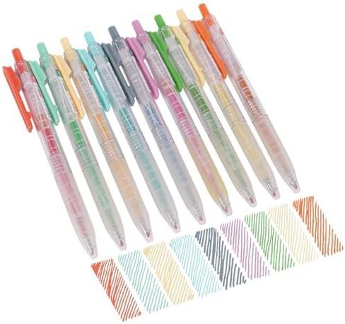 Retractable Gel Pens, 9 Pcs Gel Ink Pen Colorful Gel Ink Rollerball Pens for School Office Supplies, Fine Point Gel Pen Set for Smooth Writing Doodling Marking(Morandi) in Saudi Arabia