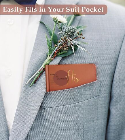 Wedding Vow Books, His and Hers Vow Books with Gold Foil Lettering, Hardcover Wedding Notebook 56 Lined Pages/28 Sheets, Perfect Wedding Essentials for Your Wedding Day,Bridal Gifts (Terracotta-Beige) in Saudi Arabia