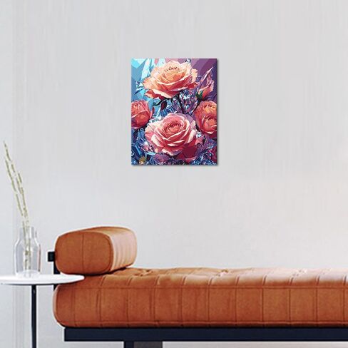 Paint by Numbers for Lady Beautiful Eyes Paint by Numbers Art Beauty Butterfly on The Face Modern Flowers Painting Artwork on Canvas DIY Painting Art Decor for Girl Painting Kits Gifts 16x20 in in Saudi Arabia