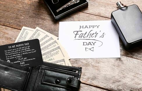 2024 Christmas Gifts for Stepdad Gift-Bonus Dad Appreciation Gifts from Daughter Son-Stepfather Gifts-Birthday Father's Day Gifts-You Didn't Give Me the Gift of Life-Wallet Insert Decor-Wallet Card in Kuwait