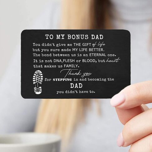 2024 Christmas Gifts for Stepdad Gift-Bonus Dad Appreciation Gifts from Daughter Son-Stepfather Gifts-Birthday Father's Day Gifts-You Didn't Give Me the Gift of Life-Wallet Insert Decor-Wallet Card in Kuwait