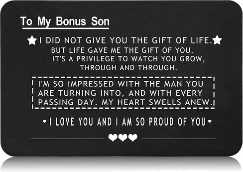 2024 Christmas Gifts for Stepdad Gift-Bonus Dad Appreciation Gifts from Daughter Son-Stepfather Gifts-Birthday Father's Day Gifts-You Didn't Give Me the Gift of Life-Wallet Insert Decor-Wallet Card in Kuwait
