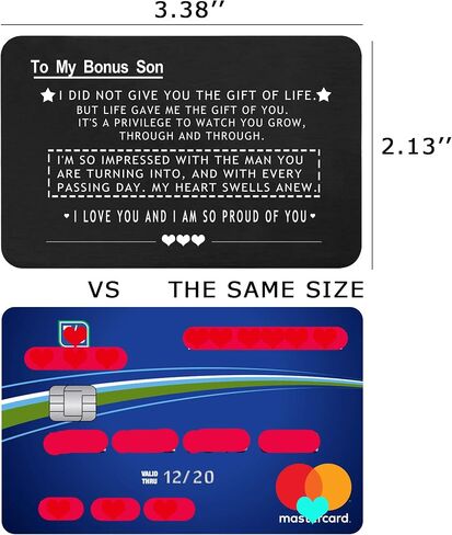 2024 Christmas Gifts for Stepdad Gift-Bonus Dad Appreciation Gifts from Daughter Son-Stepfather Gifts-Birthday Father's Day Gifts-You Didn't Give Me the Gift of Life-Wallet Insert Decor-Wallet Card in Kuwait