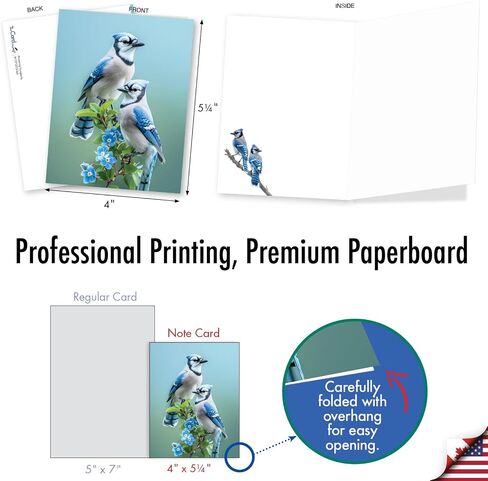 The Best Card Company 20 Assorted Blank Ducks Notecards Boxed Set 4 x 5.12 Inch with Envelopes (10 Designs, 2 Each) for Bird Lovers | Hunters, What's Up Duck AM10038OCB-B2x10 in Saudi Arabia