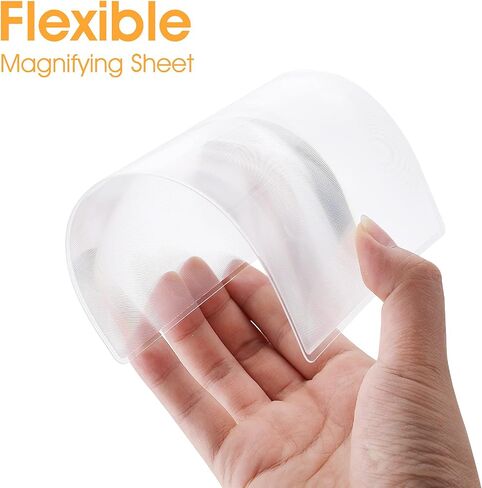 Molain 3X Pocket Magnifier- 5Pcs Portable Fresnel Lens Credit Card Magnifier Wallet Magnifying Lenses Jewelry Loupe Reading Aid Helper in Saudi Arabia