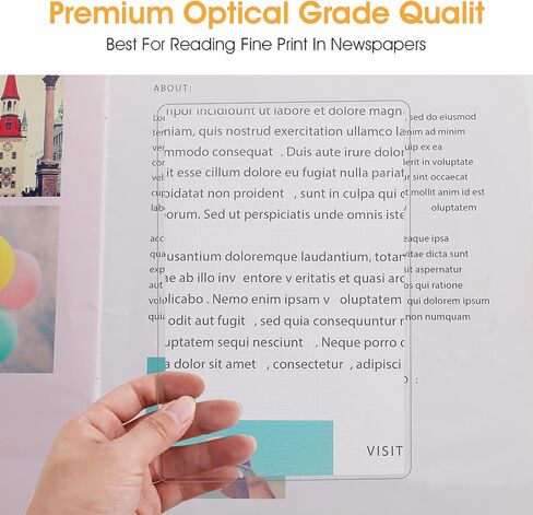 Molain 3X Pocket Magnifier- 5Pcs Portable Fresnel Lens Credit Card Magnifier Wallet Magnifying Lenses Jewelry Loupe Reading Aid Helper in Saudi Arabia