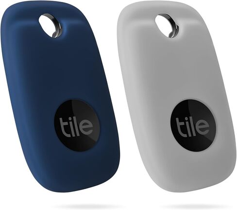Geiomoo Silicone Case for Tile Pro 2022 Tracker, Soft Flexible Scratch Resistant Cover with Carabiner (2 Pack Navy Blue+Oatmeal) in Kuwait