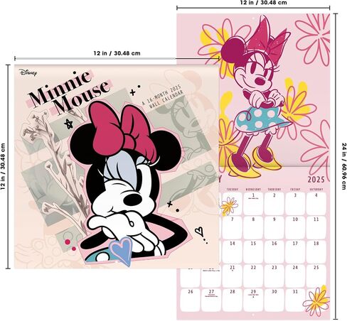2025 Minnie Mouse Wall Calendar & Push Pins in Saudi Arabia