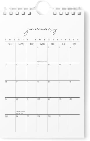Mini Calendar 2025 - Vertical 6x9 2025 Wall Calendar Runs Until June 2026 - Easy Planning with the Small Aesthetic Desk Calendar 2025-2026 Monthly - Karto - Cursive 3.0 in Saudi Arabia