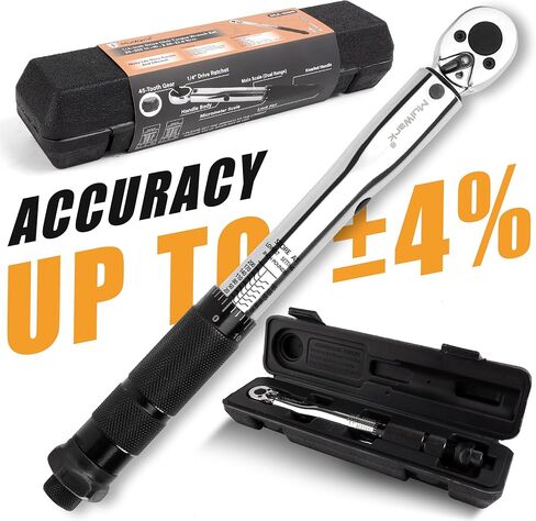 MULWARK 1/4 بوصة مفتاح عزم الدوران 20-200 بوصة. رطل / 2.26 ~ 22.6 نانومتر - موازين مزدوجة النطاق عالية الدقة انقر فوق مجموعة مفتاح عزم الدوران - مجموعة مفتاح عزم الدوران 15 قطعة in Kuwait