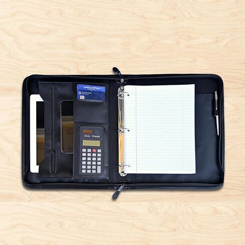 Business Portfolio Binder Document Organizer Calculator Phone & Business Cards Data Case with Letter Notepad in Saudi Arabia