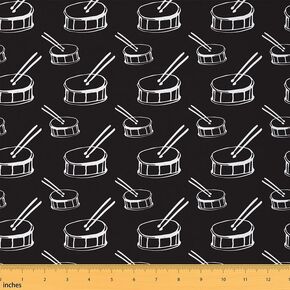 Feelyou Sugar Skull Outdoor Fabric by The Yard,Skull Print Cute Mushroom Decor Upholstery Fabric for Chairs,Cartoon Mushrooms Fluorescent Style Decorative Fabric for Home DIY Projects, 2 Yards,Green
