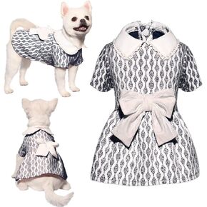Dog Dress, Dog Breathable Dress Soft Dog Dress Cute Pet Clothes Outfit for Small Medium Dogs Girl (Pink, XL)