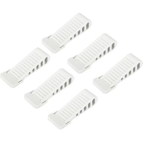uxcell 6 Pcs Door Stoppers for Bottom of Door, 30mm/1.18 Inch Door Stops, Rubber Door Stopper Wedge Anti Slip, Window Stopper Door Stackable, White