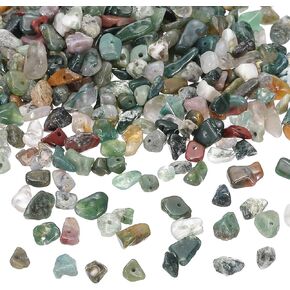 PATIKIL Chip Stone Beads, 350Pcs Crystals Gemstone Irregular Stone Loose Rocks Bead for DIY Jewelry Making Bracelet Necklace Earring, Multicolored Style1