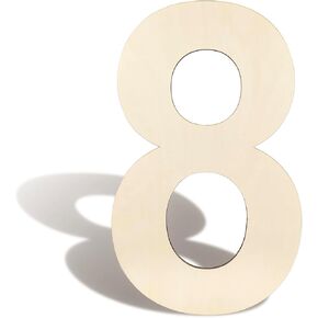 17 Inch Large Wooden Letters 1 Blank Unfinished Wood Letters Numbers Sign A-Z Alphabet Cutouts Paintable Wooden Letters for Home Wall Decor Birthday Wedding Party Classroom Nursery Decor (1)