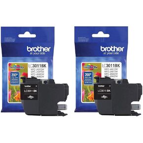 Brother 2 Pack LC3011 Innobella Standard-Yield Ink Cartridge, 200 Pages Yield, Black